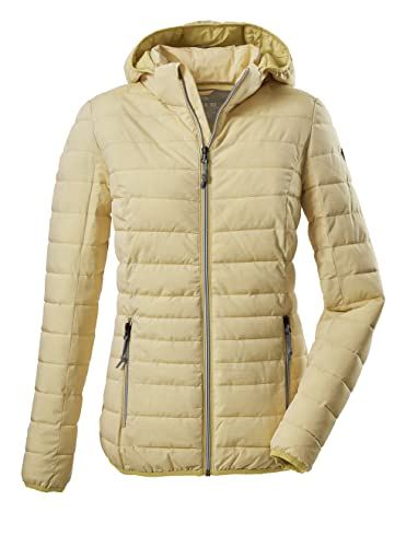 G.I.G.A. DX Women's Casual functioneel jack in donslook met afritsbare capuchon - Uyaka Stripe, light sun, 46, 34313-000