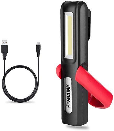 VELAMP Velamp Davy Zaklamp, Oplaadbaar, Rood