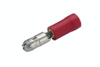 HELLA VALUEFIT Kabelverbinder - Rood - Doorsnede vanaf: 0.5mm² - Doorsnede tot: 1.0mm² - Ronde stekker - Ø: 4mm - Set - Aantal: 12 - 8KW 044 040-812