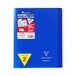 Clairefontaine 951422AMZC Pak met 2 Geniete Schriften Koverbook Marineblauw - 17x22 cm - 96 Pagina's Grote Ruitjes - Wit Papier 90 g - Polypro Omslag