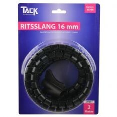 Tack Kabelslang met rijgtool - 16 mm / zwart - 2 meter