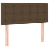 VidaXL Hoofdbord LED 160x5x78/88 cm stof donkerbruin