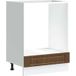 Porto Armoire À Four Chêne Marron Bois D'Ingénierie