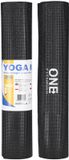 One Fitness Yoga Mat - Zwart - 6 mm