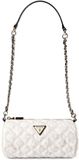 GUESS Giully II Mini Barrel Bag Cream White wit