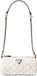 GUESS Giully II Mini Barrel Bag Cream White wit
