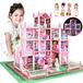 Merkloos Poppenhuis Prinses thema Kunststof Meubels en accessoires 20 x 13 x 10 cm