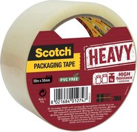 Scotch Heavy Duty Verpakkingstape - 50mm x 50m - Transparant - 1 Rol