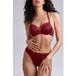 Marlies Dekkers Carita Cabernet Red And Lace Thong Taille: S