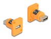 Delock 87999 USB 2.0 Type-A female naar female adapter oranje
