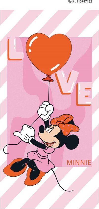 Minnie Mouse Strandlaken - 100% Katoen - Disney - 140 x 70 cm