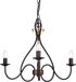 Elstead Lighting LED Kroonluchter | 3X E14 Max 60W | Dimbaar | Rust/Gold
