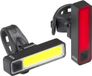 AXA Niteline Slim fietsverlichting set – Oplaadbare LED fietsverlichting voor- en achterlicht – USB C – Slank ontwerp voor stadsgebruik