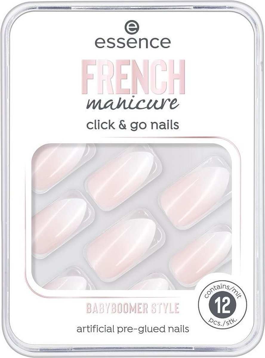 Essence Essence_french Manicure Click & Go Nails Sztuczne Paznokcie 02 Babyboomer Style 12szt