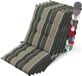 Beautissu Sun-NL Set van 5 Premium Lage Rugleuning Kussen 100x50 cm - Groen Gestreept