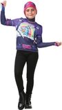 Rubie's Tween Brite Bomber Bovenstuk en Masker Fortnite - Paars