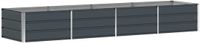 vidaXL Plantenbak Antraciet Staal 320 x 80 x 45 cm