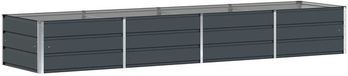 vidaXL Plantenbak Antraciet Staal 320 x 80 x 45 cm