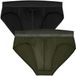 HOM Minislip Mini Briefs HO1 Mannen zwart/kaki Effen S