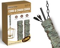 Royal Designs CC-12-GOG-2 koord & ketting cover, 1,2 m lang, set van 2, groen goud