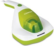 CLEANmaxx Anti-mijt-handstofzuiger snoerloos | kruimelzuiger draadloos | Matrasreiniger met UV-C-licht | Vernietigt 99,9% van alle mijten | Inclusief HEPA-filter en 250 ml stofreservoir | Ideaal voor allergiepatiënten [Limegreen]
