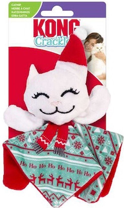 KONG Holiday Crackles Santa Kitty - Kattenknuffel met Kattenkruid