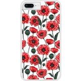 Apple iPhone 8 Fleurs de pavot Verstevigd hoesje met sublimatie bedrukking