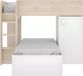 Vente-unique Stapelbed hout natuurlijk licht 90 x 190 cm