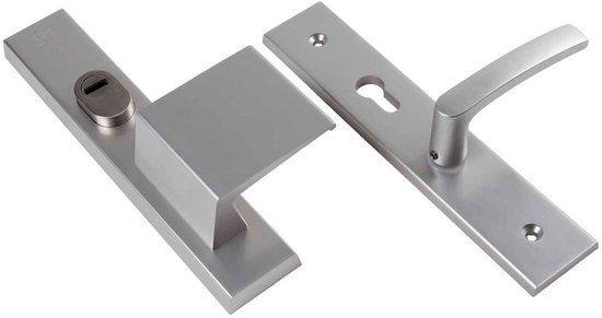 AMI Veiligheids schildgarnituur SKG - deurdikte 38/45 mm - rechtswijzend - KT 72 Omkeer - 251 x 50 mm - dkr 332 m6