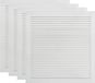 vidaXL - Kastdeuren - met - lamellen - 4 - st - 61,5x59,4 - cm - grenenhout - wit
