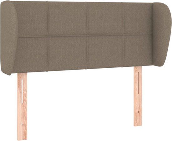 vidaXL Hoofdbord - Stof - Taupe - 93x23x78/88 cm