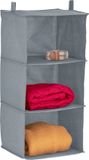 Merkloos / Sans marque Relaxdays kast organizer hangend - 3 vakken - grijs