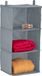 Merkloos / Sans marque Relaxdays kast organizer hangend - 3 vakken - grijs