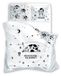Vache Parure de lit, parure de lit en coton pour adolescents, motif rigolo 140 x 200 001