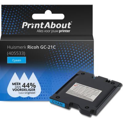 PrintAbout | GC-21C Compatible Ink Cartridge | Cyan | Ricoh
