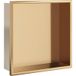 Niche de douche doré brossé 32x32x9 cm acier inoxydable