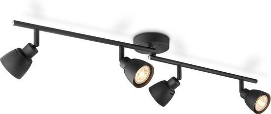 Home Sweet Home Plafondspots Zwart Metaal GU10 4x10W