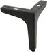 B&B Modern Line – Pied de meuble – Acier de haute qualité – Noir mat – 15 cm