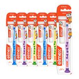 Elmex leertandenborstel met elmex tandpasta voor kinderen 12 ml, 0-2 jaar, gesorteerd, 6-pack (6 x 1 set)