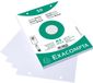 Exacompta 20x Pak 50 steekkaarten in folie - bristol geruit 5x5 geperforeerd - 148x210mm - Wit