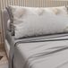 PETTI Artigiani Italiani Ensemble de literie en coton avec taies d'oreiller imprimées numériquement, drap pour lit français, literie 325 gris clair, 100% fabriqué en Italie