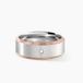 Bague Métal Acier Diamant Synthétique