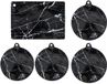 Ensemble de protection pour plaque à induction, 5 pièces : 2× Ø22 cm, 2× Ø24 cm et 1× 35×25 cm