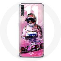 Maniacase Hoesje voor Huawei p20 Formule 1 Sergio Pérez F1 coureur Roze