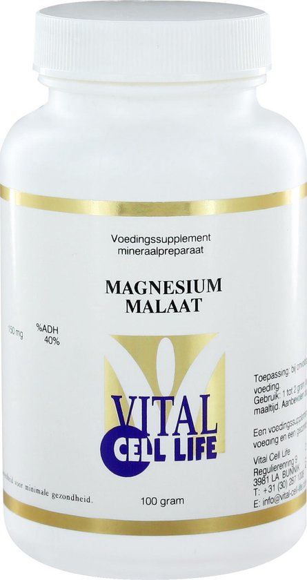 Vital Cell Life Magnesium Malaat Poeder 100GR