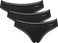 Sloggi GO Crush Mini C3P Damesslips, zwart, XL (3-pack)