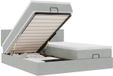 vidaXL Lit coffre avec matelas 160x200cm Velours Gris clair