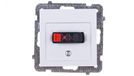 Ospel GG-1G/m/00 stopcontact, wit, IP20, 71 mm, 49,5 g