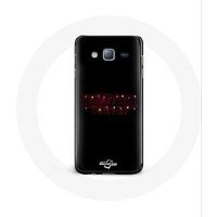 Maniacase Hoesje voor Samsung Galaxy J3 Stranger Things Logo Poster Vrolijk kerstfeest