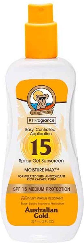 Australian Gold SPF15 Zonnebrand Spray Gel - 237 ml